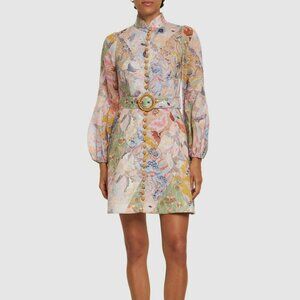 𝒁𝑰𝑴𝑴𝑬𝑹𝑴𝑨𝑵𝑵 ILLUSTRATION waist mini dress
